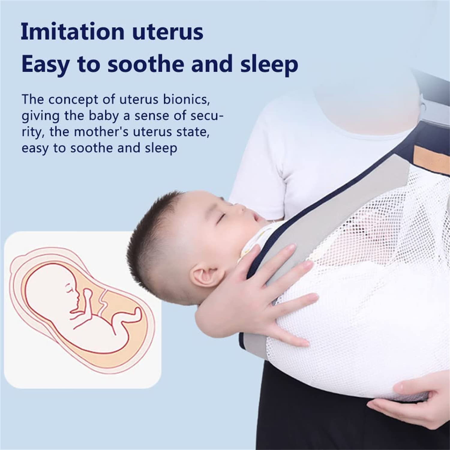 Ergonomic One-Shoulder Baby Carrier Sling