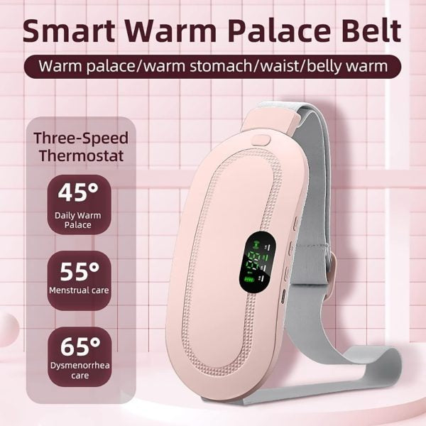 Portable Menstrual Cramp Relief Belt – Electric Heating & Massage