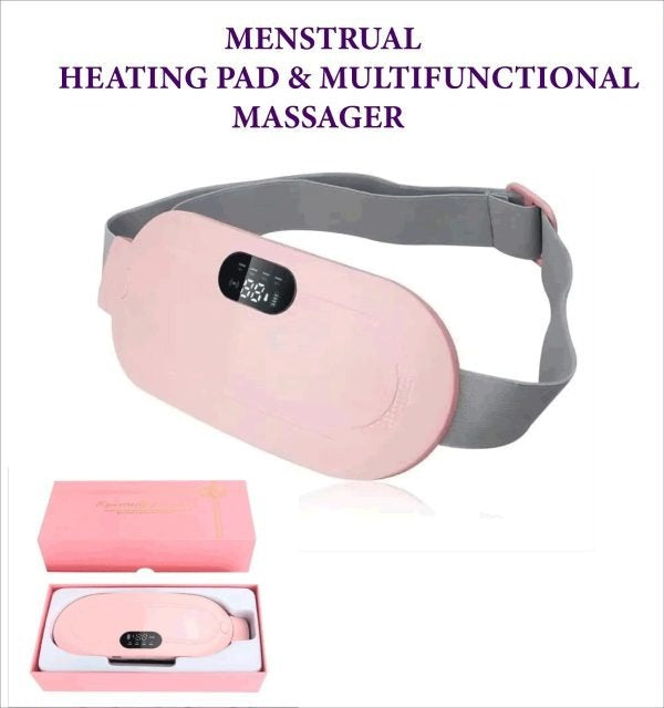 Portable Menstrual Cramp Relief Belt – Electric Heating & Massage