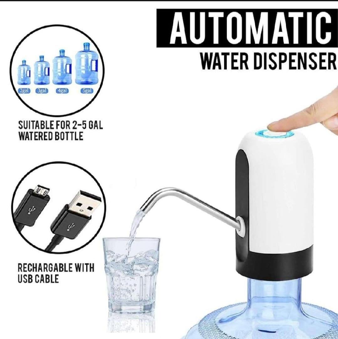 Automatic USB Rechargeable Water Pump – One-Click Dispenser