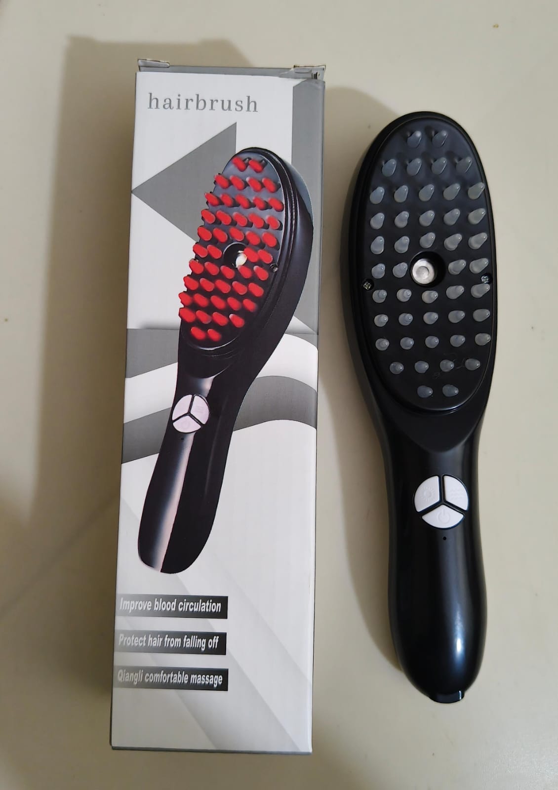 Electric Light Therapy Massage Comb – Hair Growth & Scalp Care