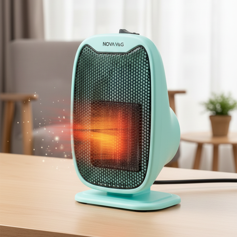 Mini Electric Mobile Fan Heater - Portable Room Warmer