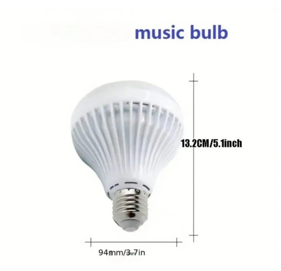 Bluetooth Speaker LED Music Bulb – RGB Color Changing Light with Remote Control for Home & Parties