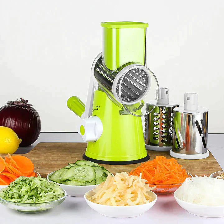 Manual Vegetable Cutter | Multifunctional Rotary Slicer |