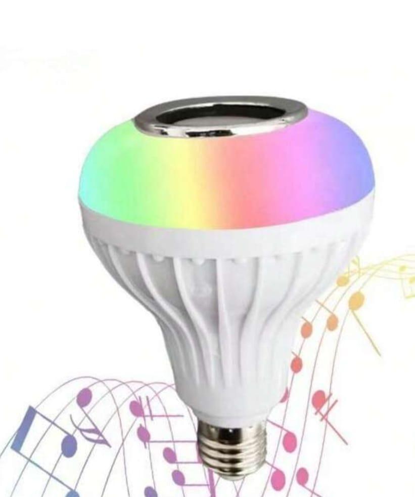Bluetooth Speaker LED Music Bulb – RGB Color Changing Light with Remote Control for Home & Parties