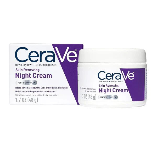 Cerave 4 in 1 Skincare Kit Night Cream Sunblock Serum